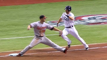 BAL@TB: Out call at first stands after review in 4th