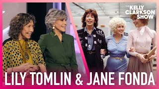 Jane Fonda & Lily Tomlin Dish On Dolly Parton Reunion For 'Grace and Frankie'