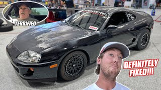 Scaring Passengers In a 1,300hp SLEEPER SUPRA!!! The Rat Rod Supra's Mystery Issue is FIXED!