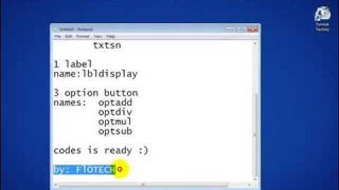 FLOTECH TUTORIAL: VB 6.0 Cool Calculator