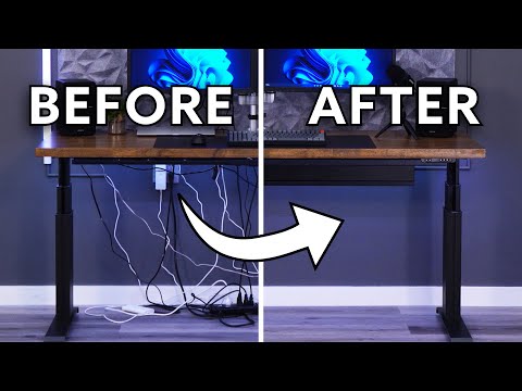 How To Organise Cables, Cords & Wires Under Desks