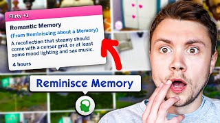 The Sims 4 has a memory system (I had no idea this existed)