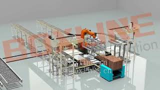 Palletizing robot gripper