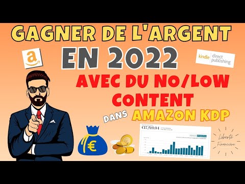 Gagner de l’argent sur Internet en 2022 avec des pdf de No et Low Content dans Amazon KDP
