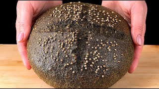 The best recipe for lentil black bread! Flour-free, gluten-free, sugar-free, ideal for weight loss!