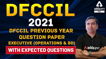 DFCCIL 2021 | DFCCIL Previous Year Question Paper Executive (Operations & BD)With Expected Questions
