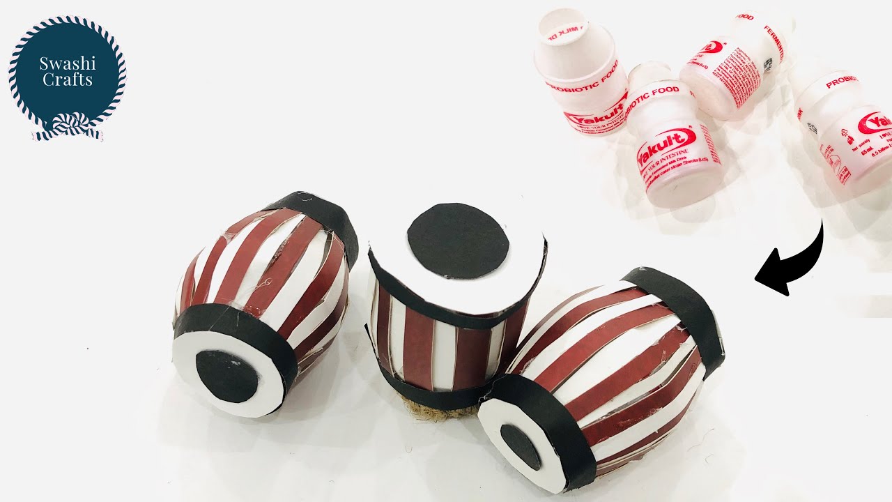 How To Make Mini Tabla & Dholak Best out of Waste Indian Instrument