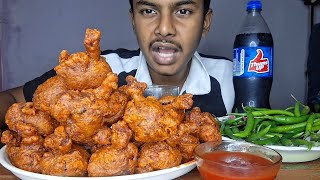 EATING SPICY CHICKEN LOLLIPOP || RED SOS WITH GREEN CHILLI#asmrtuhin