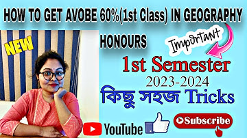 How to get above 60% marks in #geography honours||By-Sagarika Nag