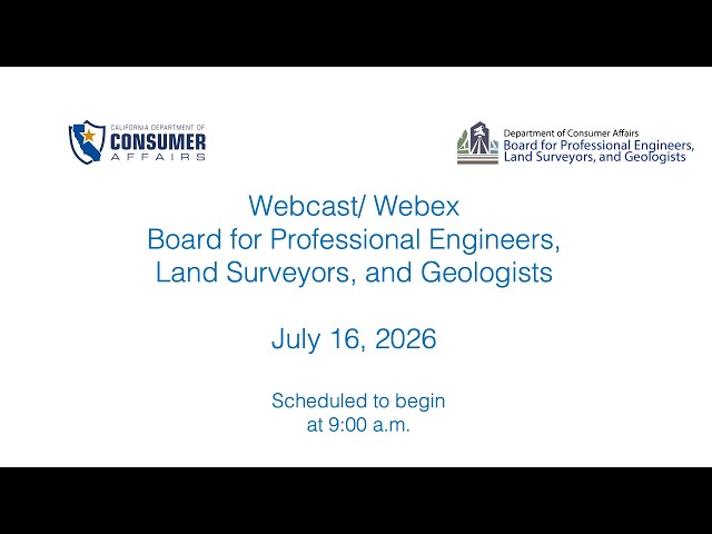 Board for Professional Engineers, Land Surveyors, and Geologists