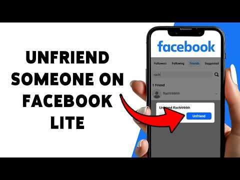 How To Unfriend Someone On Facebook Lite | Remove Friends From Facebook List 2026