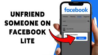 How To Unfriend Someone On Facebook Lite | Remove Friends From Facebook List 2026