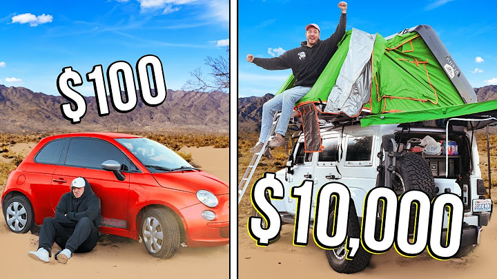 100 $ versus 10 000 $ autokemp! *Rozpočtová výzva*
