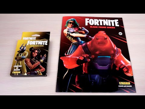 PANINI Fortnite Black frame series. Обзор журнала и первые наклейки