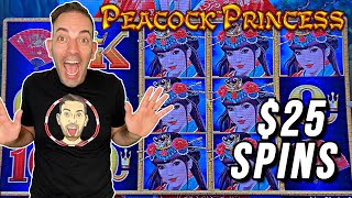 🦚 NonStop MAX BET $25 Spins ➳ Peacock Princess: Dragon Link