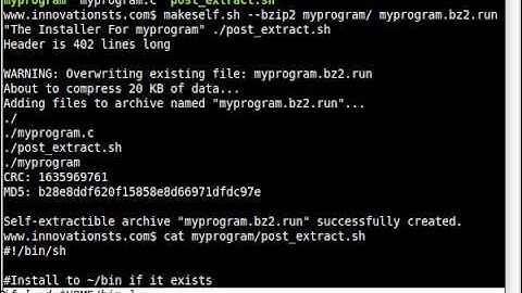 Make Self-Extracting Archives with makeself.sh
