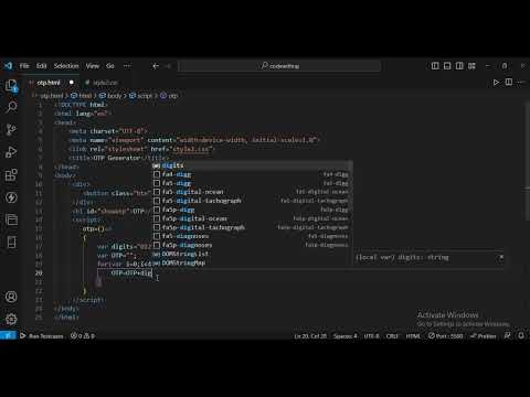 hey  OTP Generator using HTML, CSS, and JavaScript   Step by Step  mp4