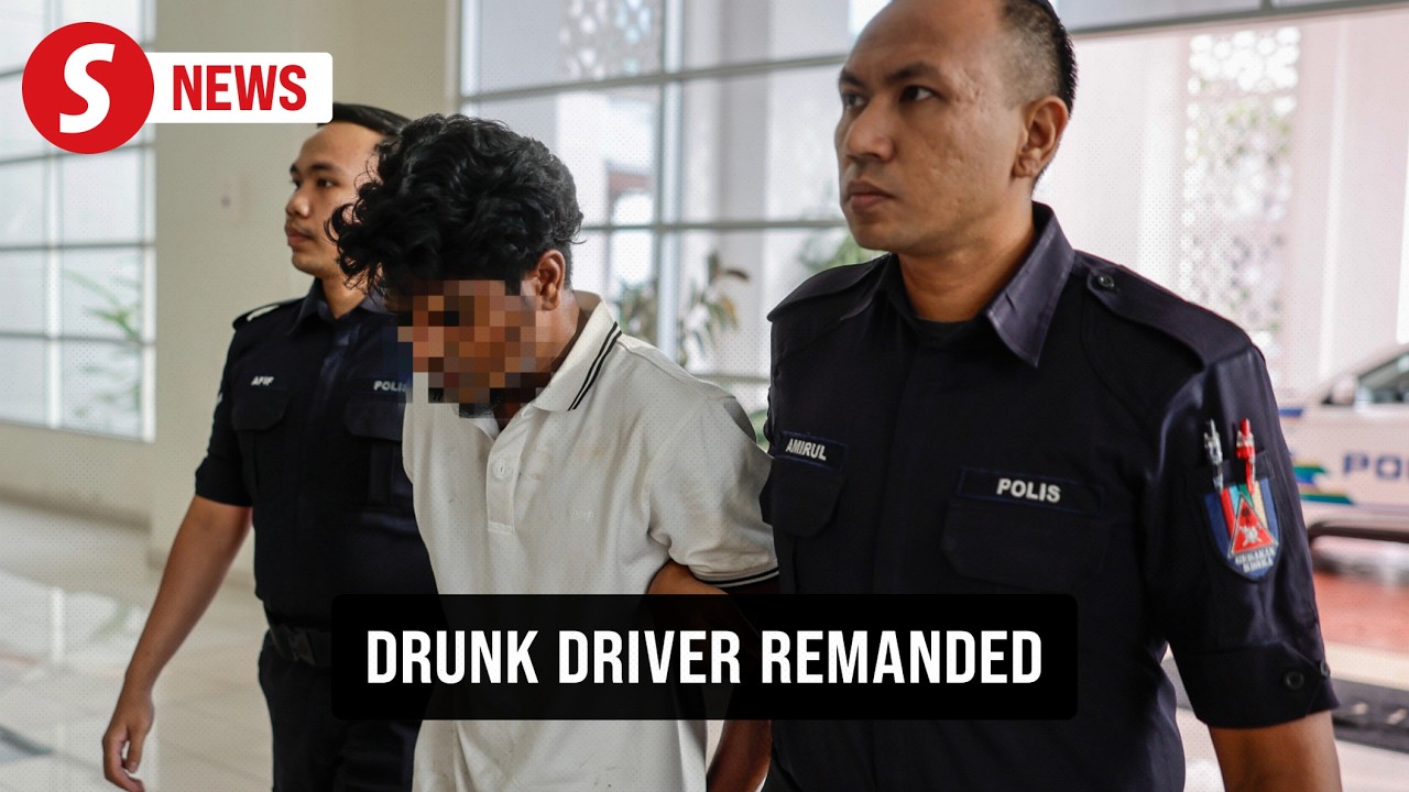 Drunk driver in fatal Klang crash remanded for four days - YouTube