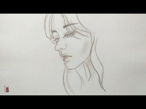 Video Vẽ khuôn mặt cô gái dễ thương lại dễ vẽ nữa chứ ^^-... - youtube