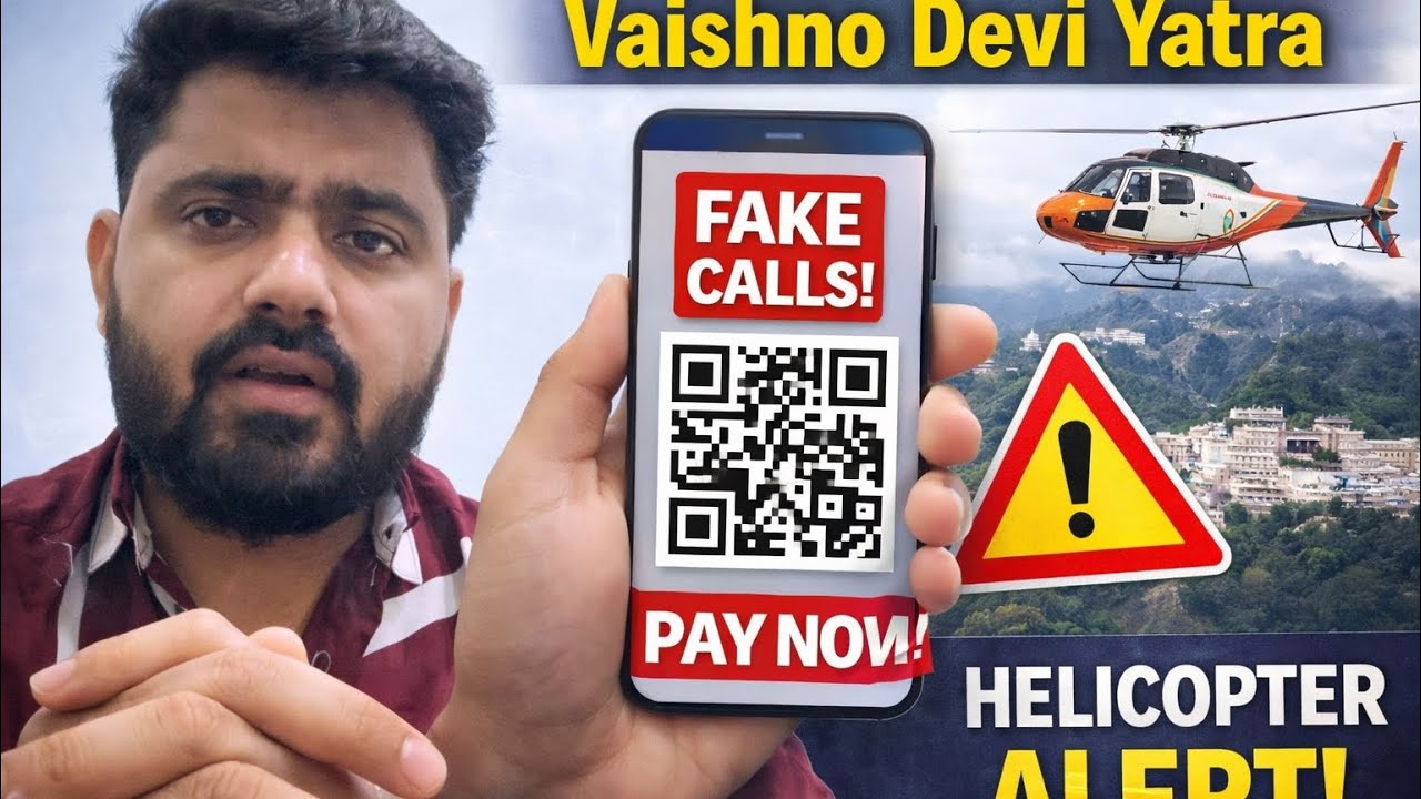 Vaishno Devi Helicopter Booking Alert 🚨 | Fake Calls, QR Payments & How Yatris Are Being Trapped