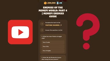 Enemies Of The Memefi World: Part 4 | Memefi Enemies Guide |Memefi Youtube Video Code