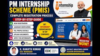Prime Minister Internship Scheme – Complete Registration Process by EDC Manager  Yadadri Bhuvanagiri