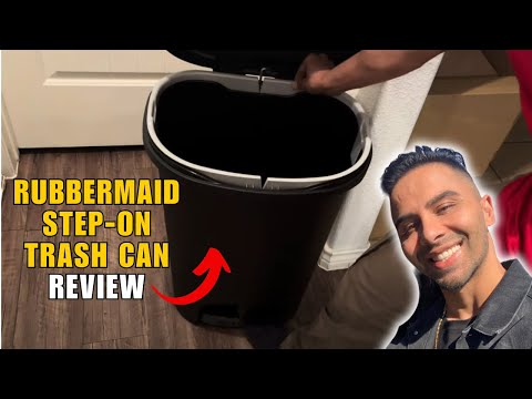 Rubbermaid Step-On Trash Can Review: Clean &amp; Convenient for Any Space!ttens!