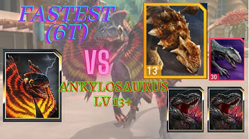 6 TURNS DEFEATED REFRENANTEM (NO HEAL) with ANKYLOSAURUS LV 13+ APEX  RAID BOSS (JWA)/Just for fun