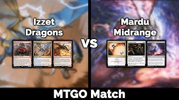 MTG Modern: Izzet Dragons vs Mardu Midrange - Magic: The Gathering gameplay on MTGO