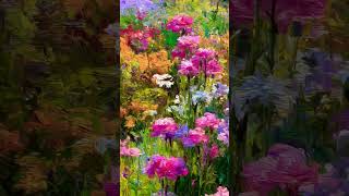 AI Artwork, Botanical Impressionist,Monet-Inspired Style #flowers #wallpaper #art #nature