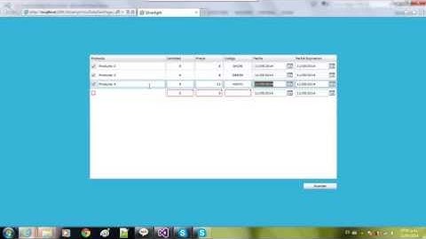 Silverlight C# Agregando filas - Adding Rows DataGrid