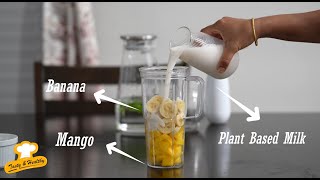 Mango Banana Smoothie | Mango Banana Juice | 1 Min Mango Smoothie