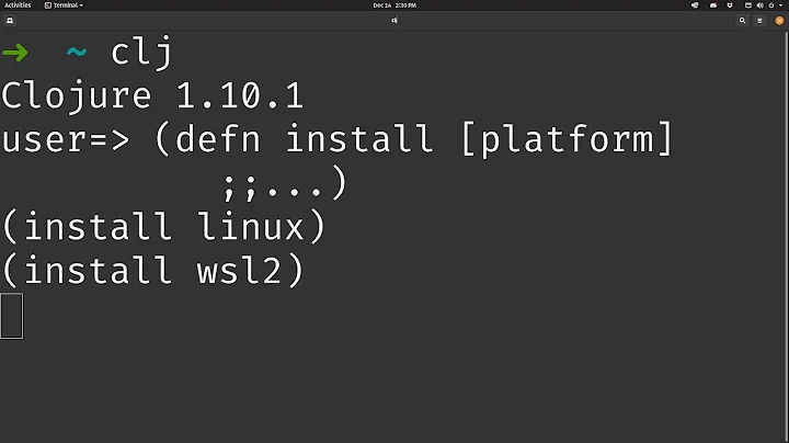 Clojure Tutorial: Installing on Linux (also works for WSL)