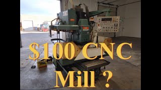 I bought a working Matsuura CNC Milling Machine for $100