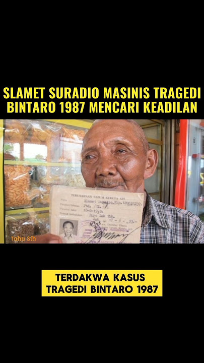 Tragedi Bintaro 1987: Slamet Suradio Mencari Keadilan #shorts