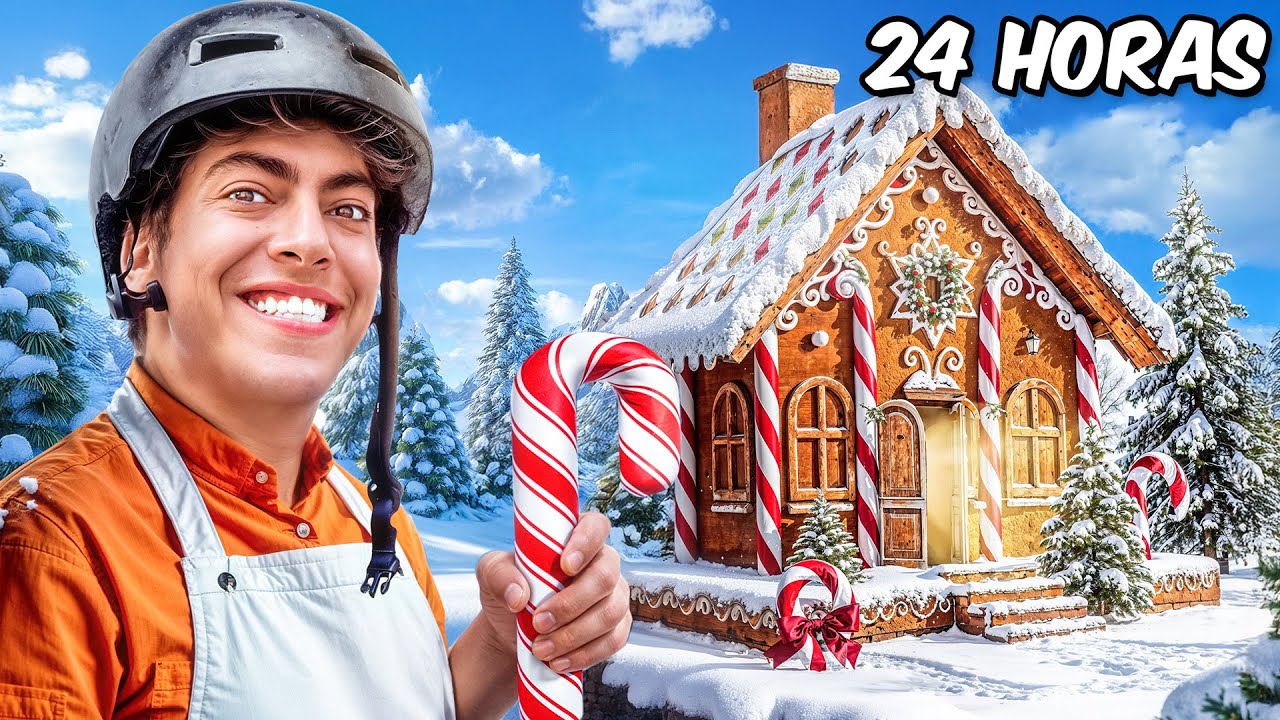 Sobrevivi 24 HORAS Em Uma Casa DE BISCOITO!