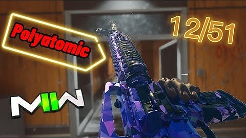 Mw2 polyatomic camo guide 12/51 (M16) assault rifle