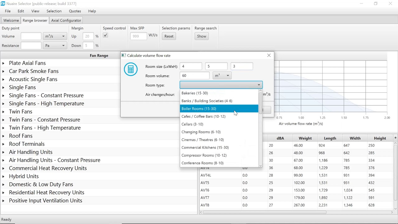 Nuaire Selector Air Flow Rate Calculator Tutorial YouTube