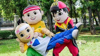 GARA GARA MAIN PETAK UMPET BADUT UPIN HILANG HINGATAN!!! BADUT BOBOIBOY DAN GOPAL TERKEJUT