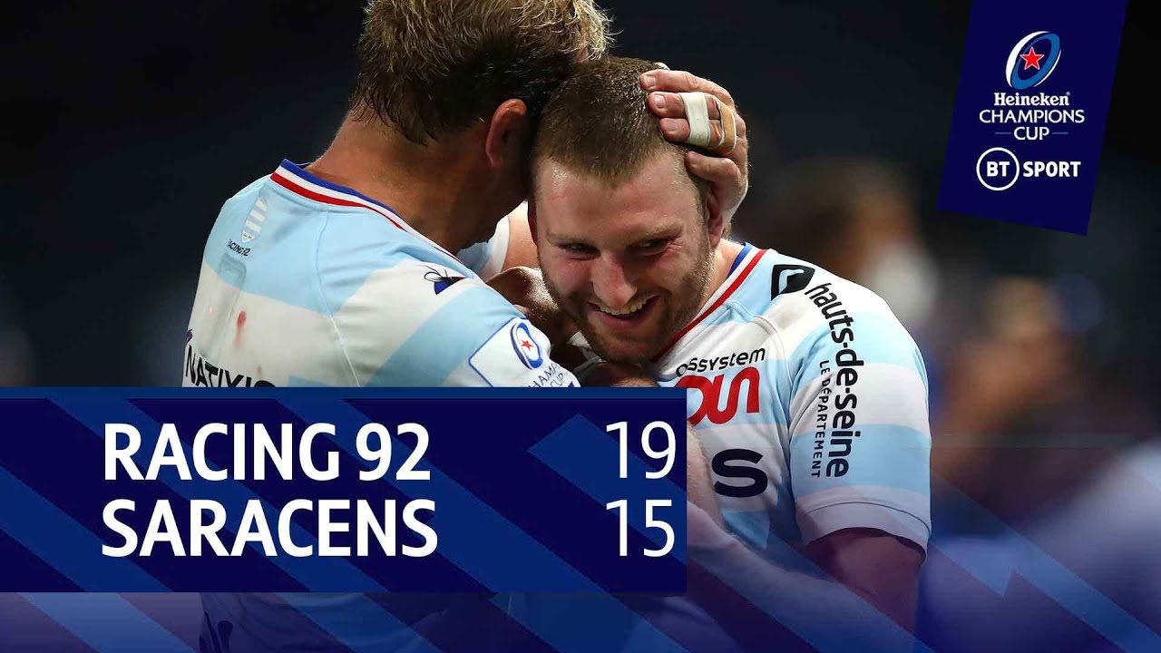 Racing 92 vs Saracens (19-15) | Heineken Champions Cup highlights