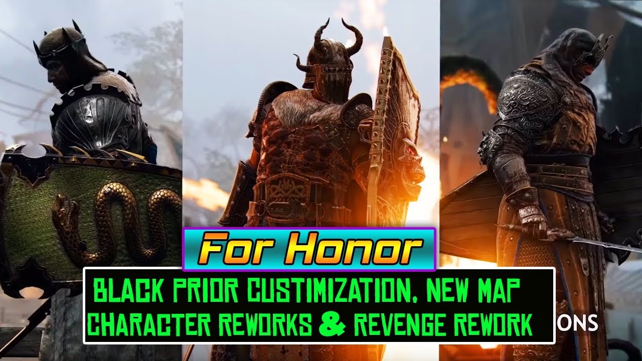 For Honor Black Prior Armor Customization New Weapon Character Reworks ...