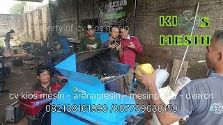 Uji Coba Mesin Penghancur Kulit Kelapa Muda Degan Dan Sabut Kelapa Tua Jadi Cocopeat Km-Ch500Sk