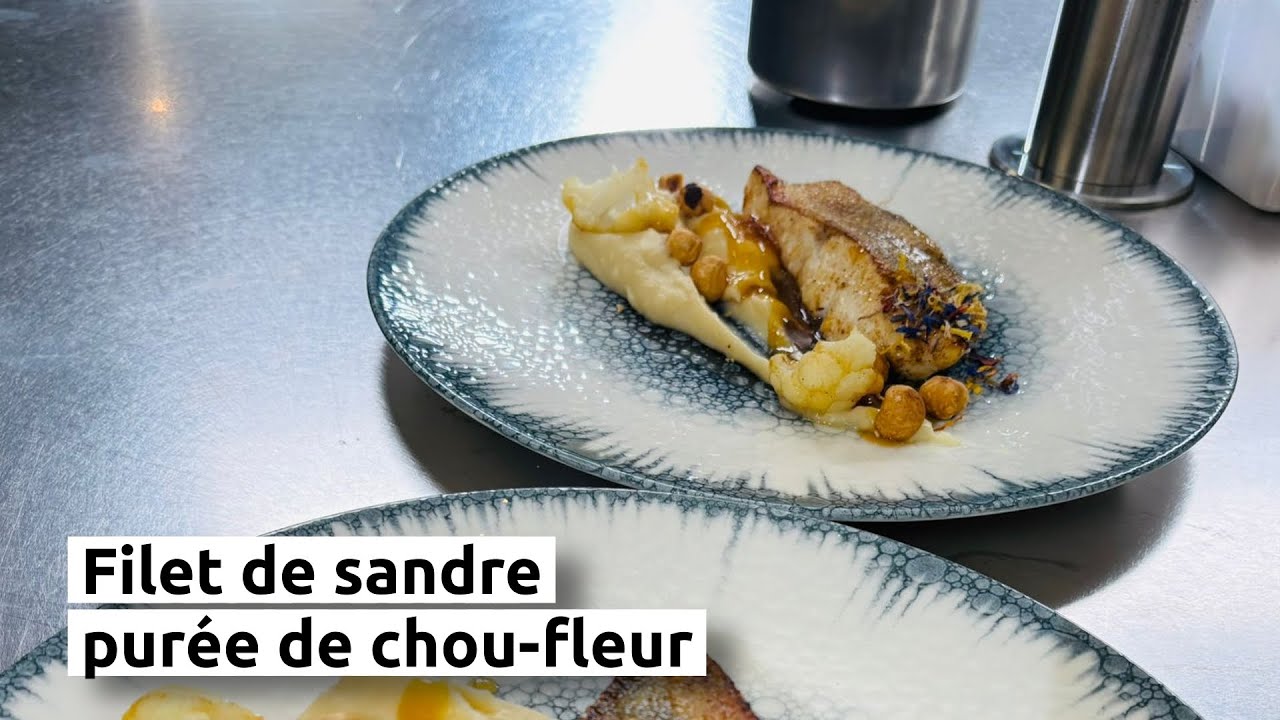 Filet de sandre & purée de chou-fleur