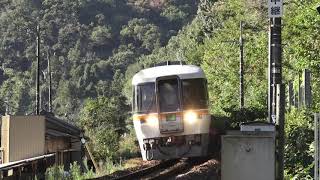 【鉄道走行映像】JR 高山線 朝のラッシュの時間帯 木曽川沿い 小桜踏切