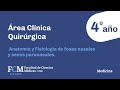 Área Clínica Quirúrgica - 4º año: Anatomía y Fisiología de fosas nasales y senos paranasales