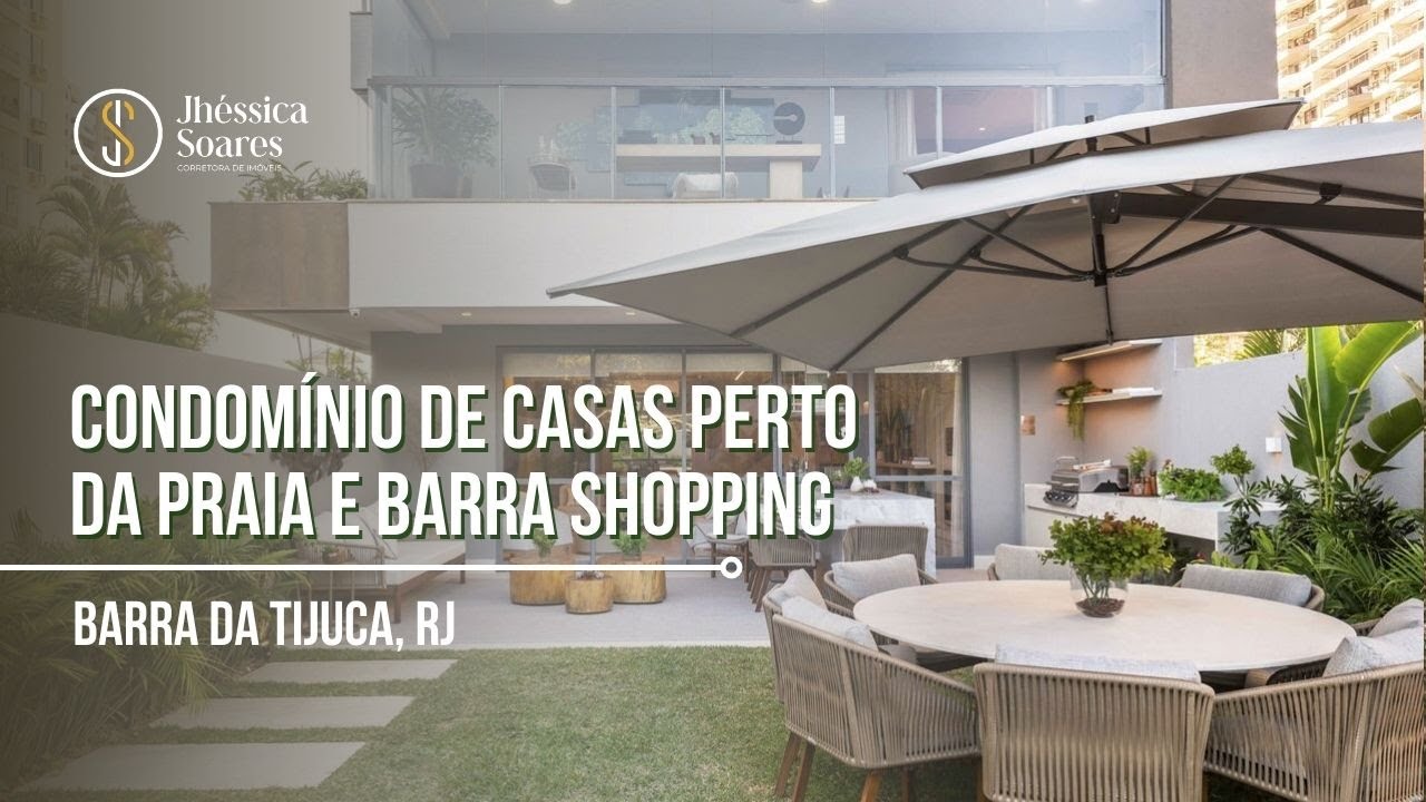 Sua casa a 720m da praia, na altura do posto 6 da Barra da Tijuca - CLARIS CASA E CLUBE - JS Imóveis