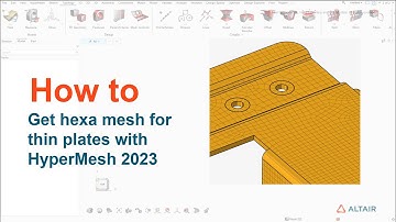How to get hexa mesh for thin plates with HyperMesh 2023