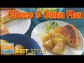 Cheese and onion flan