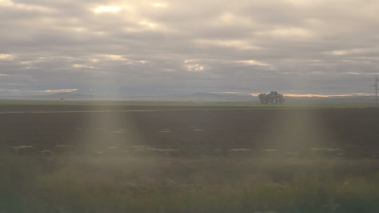 LANDSCAPE IN SPAIN IN THE TRAIN I