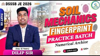 L 56 - Numerical Archive - Part 08 | Soil Mechanics MCQ | Fingerprint Practice Batch | By Dilip Sir